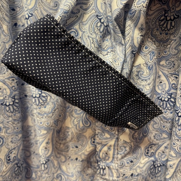 Construct Modern Fit Hybrid Shirt XXL | Blue Paisley | Cotton Blend - Picture 5 of 8